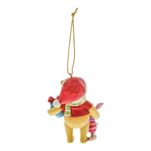 Ornament de Craciun Winnie Pooh si Ferkel Disney Traditions, Jim Shore, handpainted - Img 3