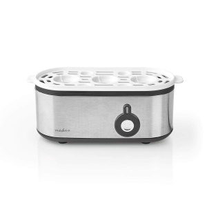 Ouale fierte Nedis Capacitate 3 oua, Inox, Spalare la masina - Img 6