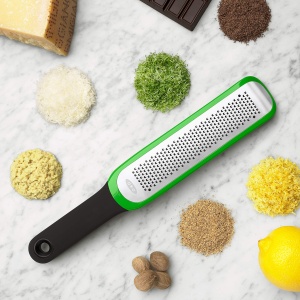 OXO Good Grips Zest Ripper din otel inoxidabil gravat, verde - pentru lamai si multe altele - Img 7