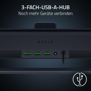 Pad de racire pentru laptop Razer - 14 - 18, negru, cu hub USB si ventilator personalizabil - Img 6