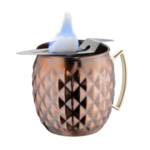 Pahar Cocktail APS 93331 MOSCOW MULE, 500 ml, Otel inoxidabil, Aspect cupru-antichizat - Img 2