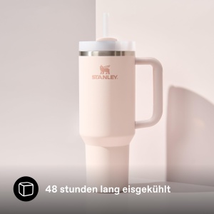 Pahar termic Stanley Quencher H2.0, 1.2L, culoare Rose Quartz - Img 5