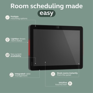 Panou de rezervare Jabra Scheduler cu touchscreen 10,1 inch, Android 13, montare flexibila - Img 2