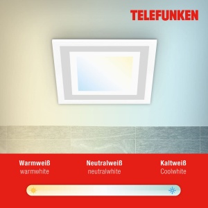 Panou LED TELEFUNKEN, 18W, 1600lm, Dimabil, RGB, 295x295x55mm - Img 4