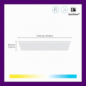 Panou LED WiZ Tunable White, dimmabil, 3400lm, alb - Img 2