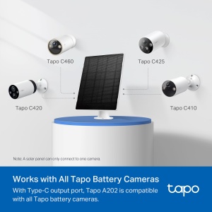 Panou solar Tapo A202, 4,5W, IP65 rezistent la intemperii, cablu de 4m USB-C - Img 5