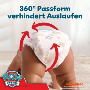 Pantaloni Pampers Baby-Dry Paw Patrol, 180 bucati, 9-15 kg, design special - Img 4