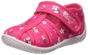 Pantofi pentru copii Chicco 261_1, roz, cu model floral, cu velcro