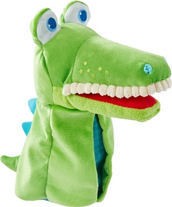 Papusa de mana HABA 306255 Kroko, 26 cm, pentru copii de la 1,5 ani