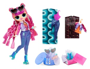 Papusa de Moda LOL Surprise OMG 2-in-1 Roller Chick si Chillax, 40 surprize, pentru copii 4 - Img 3