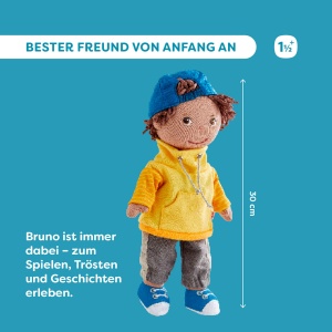 Papusa de Plus HABA Bruno 30 cm Papusa de Joaca pentru Copii de 18 Luni - Img 3