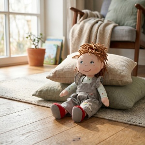 Papusa din Material HABA Josie 30 cm, Papusa de Jucarie pentru Copii, Design Scandinav - Img 2