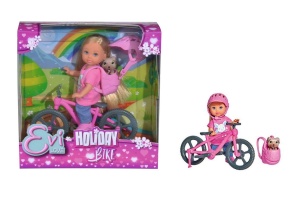 Papusa Evi cu Catelus Simba 105733273038, 12 cm, pentru copii de la 3 ani - Img 2