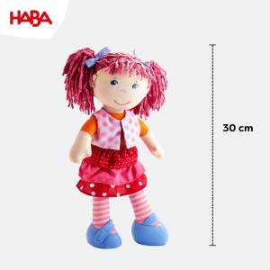 Papusa HABA Lilli-Lou Papusa din material moale, 30 cm, cu imbracaminte si par - Img 4