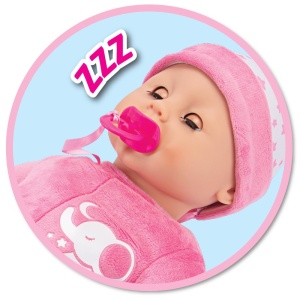 Papusa interactiva Simba Laura Schlummerzeit, 38 cm, cu sunete si miscare respiratorie - Img 3