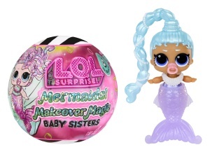 Papusa L.O.L. Surprise Mermaids Makeover Magic - 6 Figurine, Culoare Schimbabila, 4 Ani