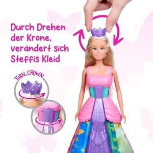 Papusa Simba Steffi Love Magic Rainbow 29cm Rochie Magica - Img 2