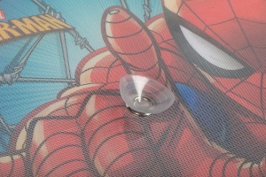 Parasolar auto pentru copii TataWay Marvel Spiderman, 44x35 cm, protectie UV, fixare cu ventuze, design colorat - Img 4