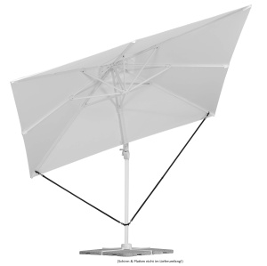 Parbriz Schneider pentru umbrele de soare in consola, 313-00, Curea din poliester negru, 0,09 kg, 273 x 2 x 0,2 cm, Antracit - Img 4