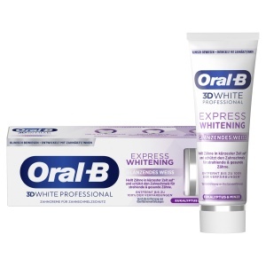 Pasta de dinti Oral-B 3D White Professional Express Whitening, 75 ml, Eucalipt Menta