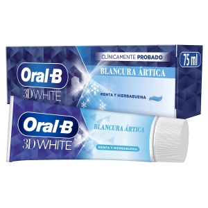 Pasta de dinti ORAL B 3Dw Base Radiante, 75 ml, utilizare zilnica