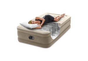 Pat gonflabil Intex Twin Ultra Plush cu Fiber-Tech RP, Dimensiuni umflate: 99 cm x 191 cm x 46 cm (64426ND) - Img 5