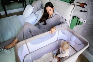 Pat multifunctional Momi SMART Bed 4-in-1 cu saltea reglabil pe inaltime pentru bebelusi - Img 2