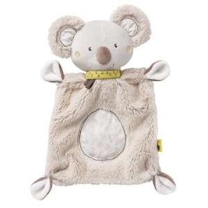 Patura de plus Fehn Plapuma pentru bebelusi cu capete de koala - Patura de plus pentru nou-nascuti - Jucarie de plus Animal de plus - Jucarie de plus Panza de plus pentru imbratisare pentru bebelusi si copii mici de la 0+ luni