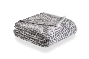 Patura din bumbac Todocama PRCMAMSGROS180X240, 180x240 cm, gri inchis