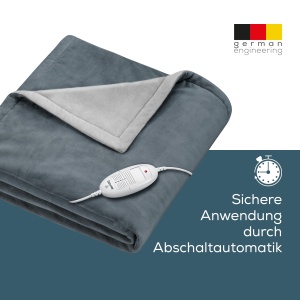 Patura electrica Beurer HD 75 Dark Grey 6 trepte temperatura 180x130 cm - Img 3