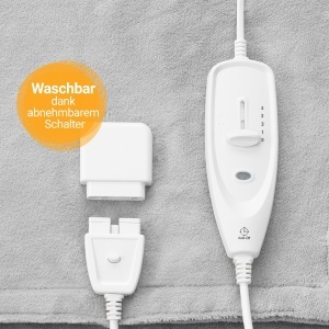 Patura electrica Medisana HB 675, XXL 200x150 cm, 4 temperaturi, gri - Img 5