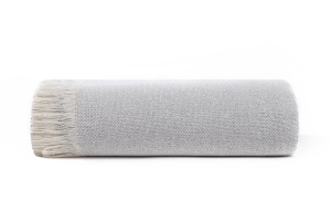 Patura multifunctionala Todocama, 180 x 260 cm, culoare gri deschis, din bumbac reciclat - Img 2