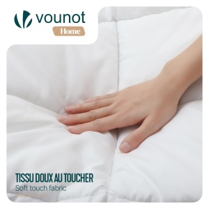 Patura VOUNOT 260x240cm, Set 2 Piese, 4 Sezoane, Oeko-Tex - Img 5