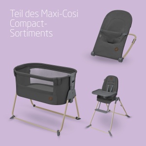 Patut Beistell Maxi-Cosi Tori 2-in-1, 0-6 luni, 5 inaltimi, compact, Beyond Graphite - Img 6