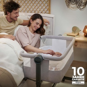 Patut multifunctional Kinderkraft NESTEE UP 2, 2-in-1, cu roti, bej - Img 2