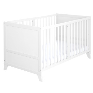 Patut pentru copii Komplettbettset Woodland Buddies, 70 x 140 cm, Alb, cu saltea si lenjerie - Img 4