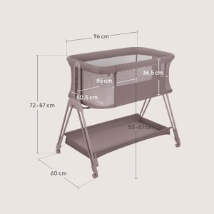 Patut pentru copii Lionelo Luna, 2in1, cu roti si inaltime ajustabila, max 9 kg - Img 13