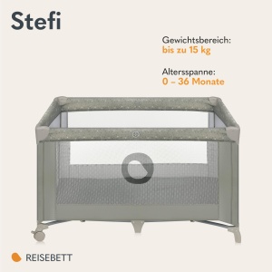 Patut pentru copii Lionelo Stefi, 120x60 cm, cu sistem de siguranta LockGuard - Img 2