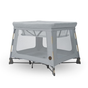 Patut pliabil Maxi-Cosi Swift 3-in-1 Beyond Grey ultralight cu saltea Eco Care