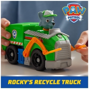 PAW Patrol Rocky Figurina cu Camion de Reciclare Jucarie Interactiva pentru Copii 3 - Img 3