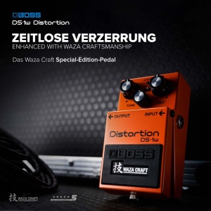 Pedala de Distorsionare BOSS DS-1W Waza Craft, Culoare Portocalie, Design Robust - Img 3
