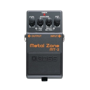 Pedala de efect BOSS MT-2 Metal Zone Distorsie high-gain EQ activ 3-benzi