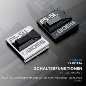 Pedala de efecte BOSS FS-5L, neagra, cu comutare ONOFF, pentru instrumente muzicale - Img 3