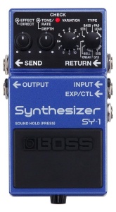 Pedala sintetizator BOSS SY-1, 121 sunete, constructie robusta, design usor