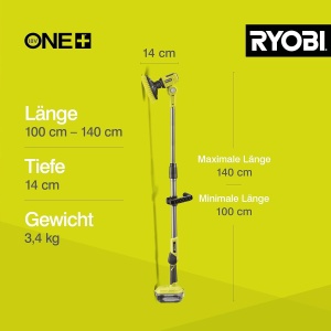 Perie de curatare cu acumulator Ryobi R18TPS-0, 18V, telescopica, 1.4 m - Img 9
