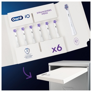 Perie de dinti electrica Oral-B iO Strahlendes Weiss, 6 bucati, compatibila cu modelele iO - Img 2