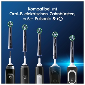 Perie de dinti electrica Oral-B Pro CrossAction, set 6 bucati, negru, cu borse X - Img 7