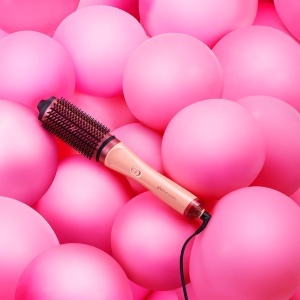 Perie de par ghd duet blowdry, 2-in-1, Sunkissed Peach, cu etui de protectie - Img 3