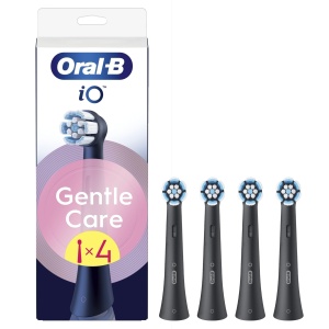 Perie de schimb Oral-B iO Gentle Care, negru, moale, 4 bucati