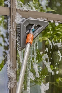 Perie pentru curatat Gardena Cleansystem Stielburste Soft Flex, forma triunghiulara, 360 rotire - Img 2